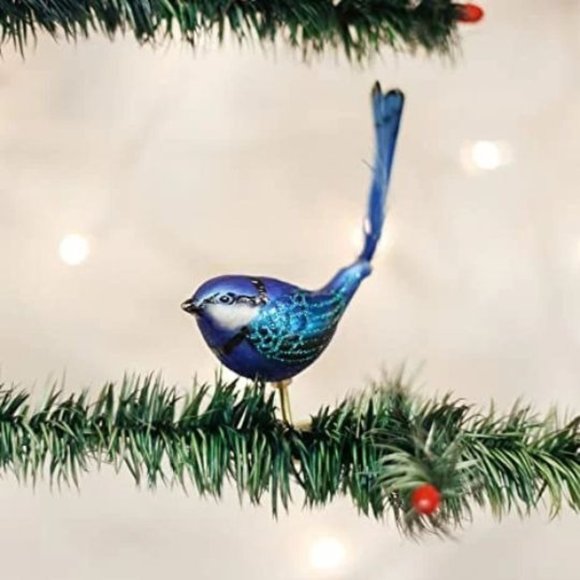 Clip On Fairy Wren Old World Christmas Ornament - Picture 1 of 2
